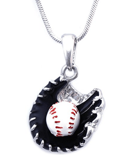 Baseball Glove Sports Charm Player Pendant Necklace