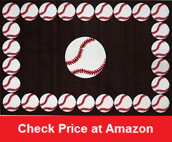 Baseball Time Accent Rug