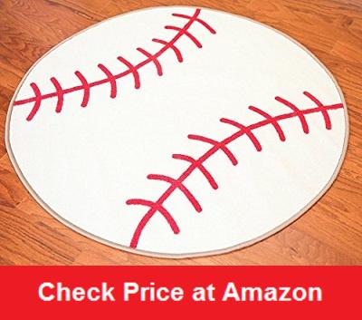  Baseball Area Rug 3x5 Sports Game Accent Rug Baseball